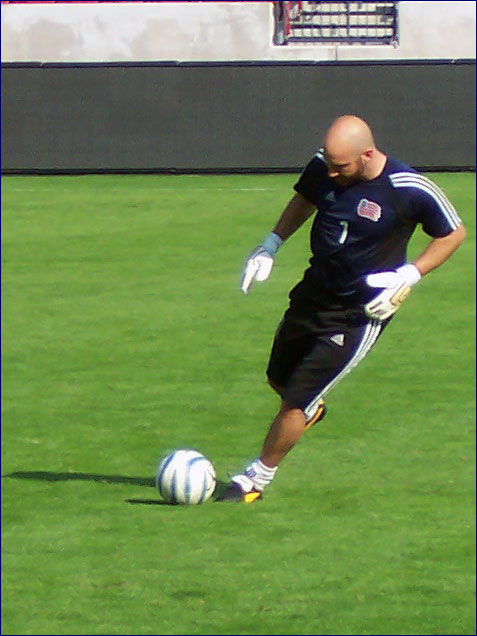 large bald man